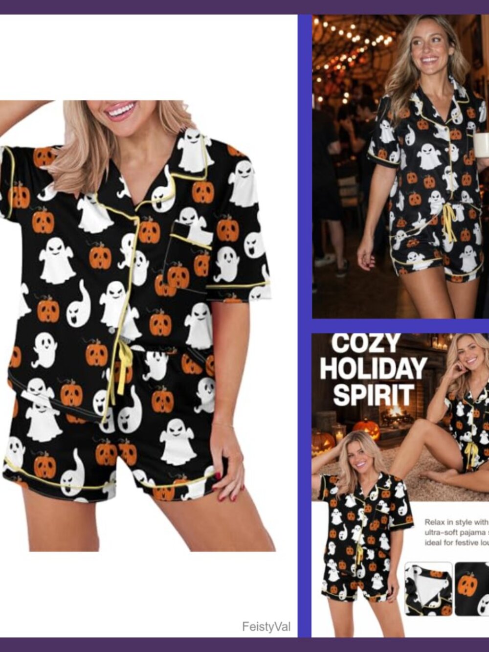 Women's 2 Piece Knotted Pajama Set Short Sleeve Top Shorts Sleepwear Lounge